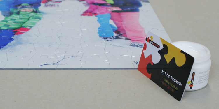 Como sellar y pegar un puzzle, sellar rompecabezas diy 