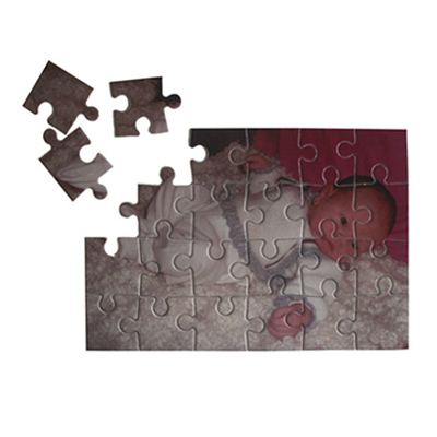 Detalle de Puzzle invitación boda de 24 piezas