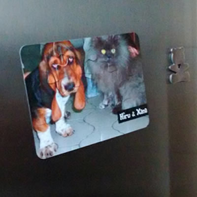 Detalle de Puzzle personalizado magnético de 12 piezas