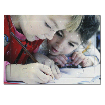 Detalle de Puzzle personalizado con marco de 20 piezas