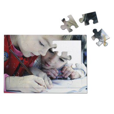 Detalle de Puzzle personalizado con marco de 20 piezas