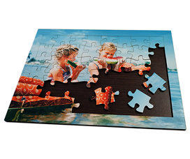 Detalle de Fotopuzzle de madera de 48 piezas con marco
